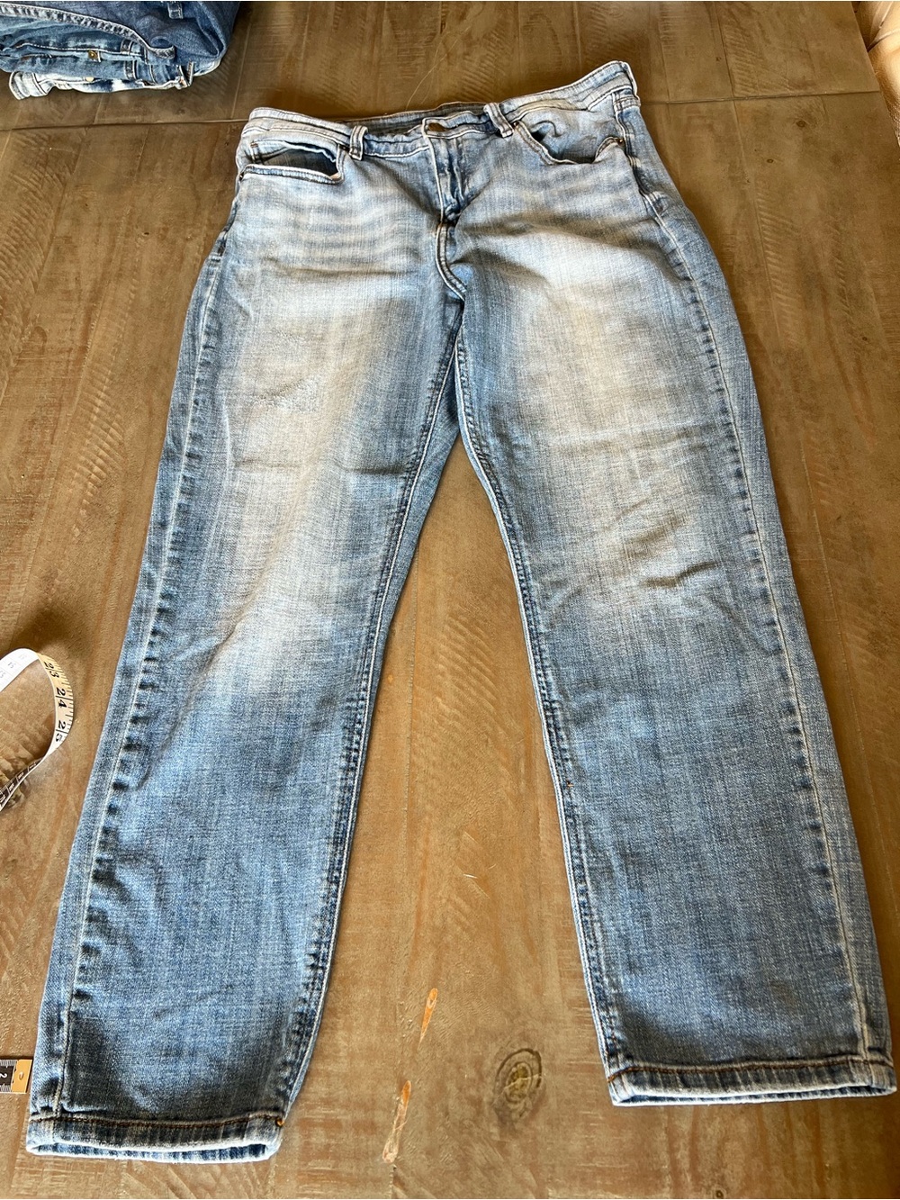 Cosmic Blue Love Women's Adrienne Boyfriend Distressed Jeans - Relaxed Fit 32